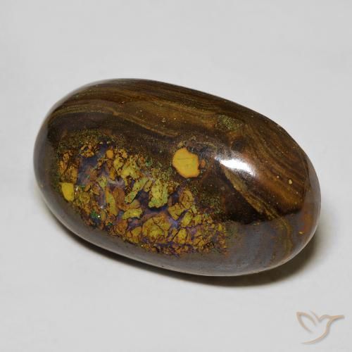 9,17 ctw natürlicher Mehrfarbig Boulderopal, Oval, Lichtundurchlässig
