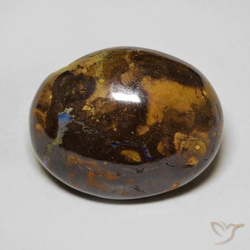15.66ct Natürlicher Mehrfarbig Boulderopal, Oval, Lichtundurchlässig