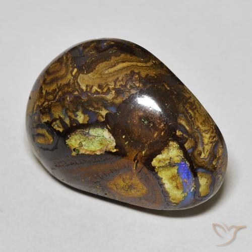 21.59ct Natürlicher Mehrfarbig Boulder-Opal, Fantasie, Lichtundurchlässig