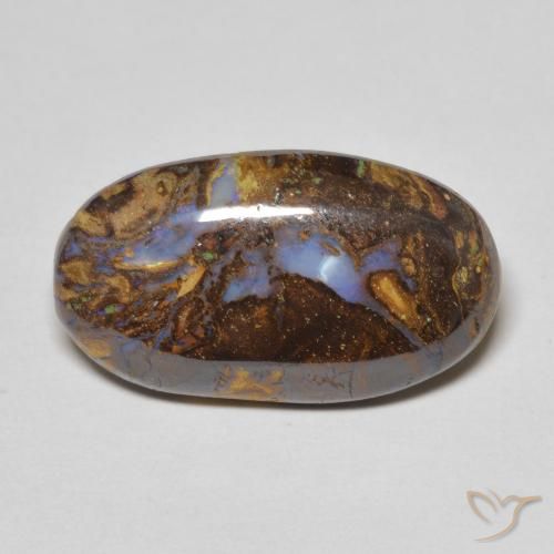 7.48ct Natürlicher Mehrfarbig Boulderopal, Oval, Lichtundurchlässig