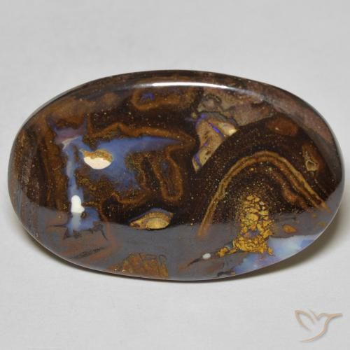 12.31ct Natürlicher Mehrfarbig Boulderopal, Oval, Lichtundurchlässig
