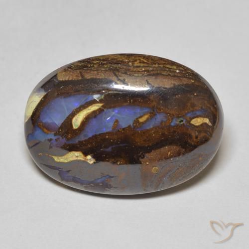 13.59ct Natürlicher Mehrfarbig Boulderopal, Oval, Lichtundurchlässig