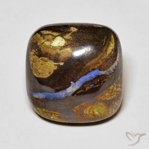 12.62ct Natürlicher Mehrfarbig Boulder-Opal, Kissen, Lichtundurchlässig