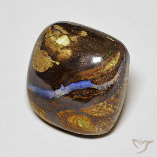 9,17 ctw natürlicher Mehrfarbig Boulderopal, Kissen, Lichtundurchlässig