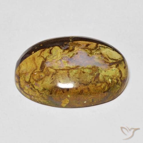 9,17 ctw natürlicher Mehrfarbig Boulderopal, Oval, Lichtundurchlässig