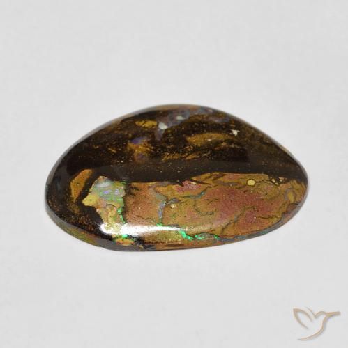 9,17 ctw natürlicher Mehrfarbig Boulderopal, Fantasie, Lichtundurchlässig