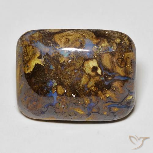 20.10ct Natürlicher Mehrfarbig Boulder-Opal, Kissen, Lichtundurchlässig