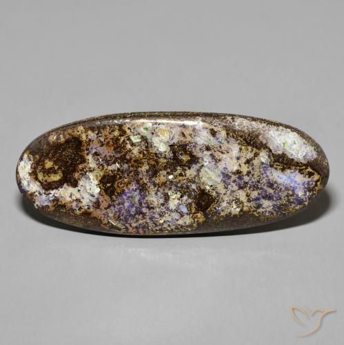 24.71ct Natürlicher Mehrfarbig Boulderopal, Oval, Lichtundurchlässig