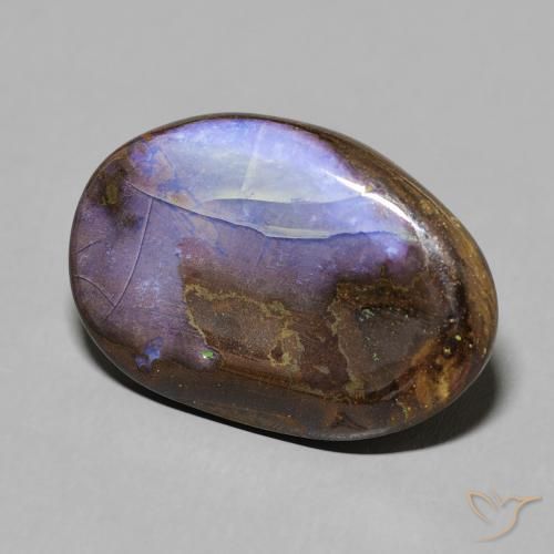 9,17 ctw natürlicher Mehrfarbig Boulderopal, Oval, Lichtundurchlässig
