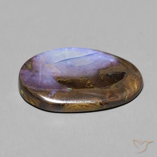 9,17 ctw natürlicher Mehrfarbig Boulderopal, Oval, Lichtundurchlässig