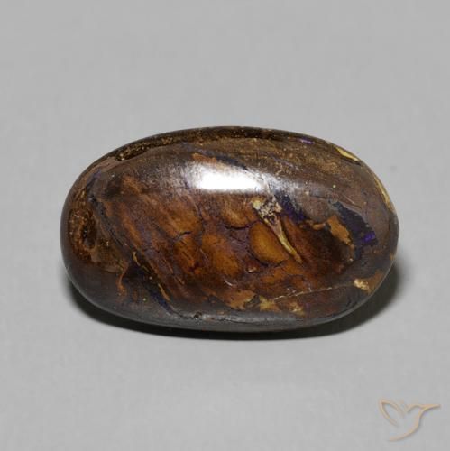 6.08ct Natürlicher Mehrfarbig Boulder-Opal, Oval, Lichtundurchlässig