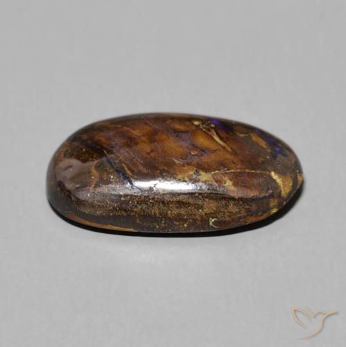 9,17 ctw natürlicher Mehrfarbig Boulderopal, Oval, Lichtundurchlässig