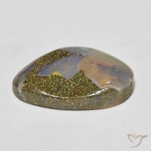 9,17 ctw natürlicher Mehrfarbig Boulderopal, Fantasie, Lichtundurchlässig