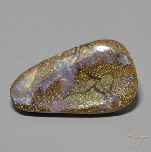 10.92ct Natürlicher Mehrfarbig Boulder-Opal, Fantasie, Lichtundurchlässig
