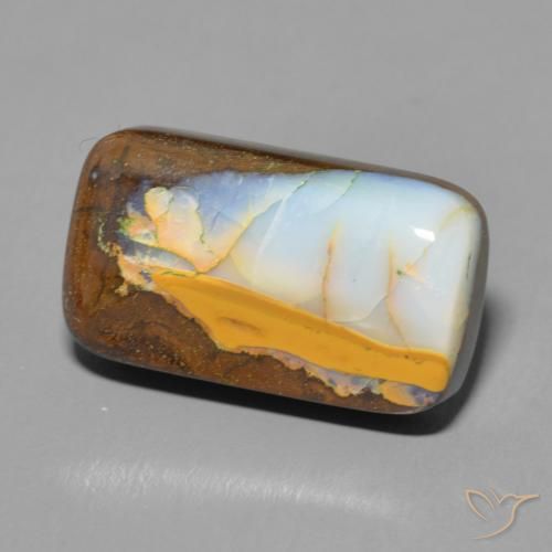 9,17 ctw natürlicher Mehrfarbig Boulderopal, Kissen, Lichtundurchlässig