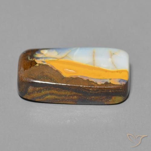 9,17 ctw natürlicher Mehrfarbig Boulderopal, Kissen, Lichtundurchlässig