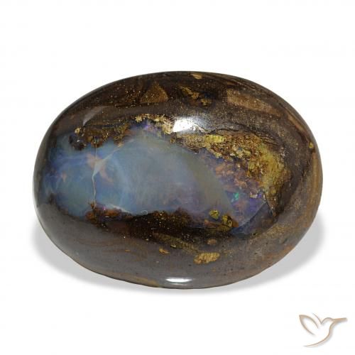 22.64ct Mehrfarbig Boulderopal, Oval, Lichtundurchlässig