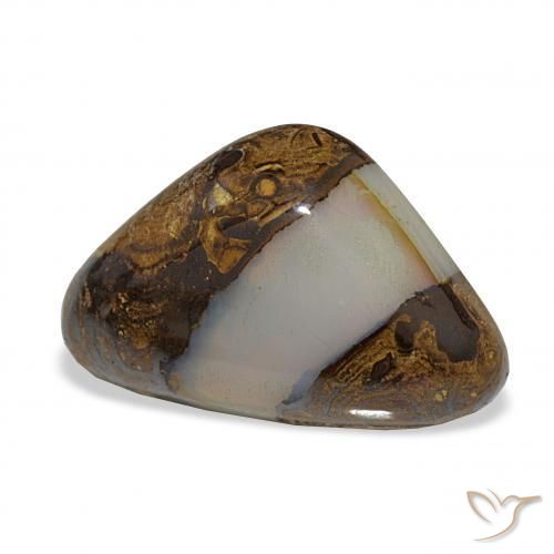 9,17 ctw natürlicher Mehrfarbig Boulderopal, Trillion, Lichtdurchlässig