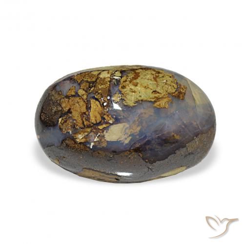 5.70ct Mehrfarbig Boulderopal, Oval, Lichtundurchlässig