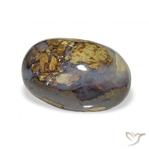 9,17 ctw natürlicher Mehrfarbig Boulderopal, Oval, Lichtundurchlässig