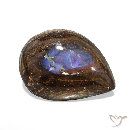 2.95ct Mehrfarbig Boulderopal Edelsteine, Birnenform, Lichtundurchlässig