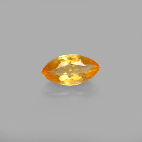 0,60 ctw natürlicher orangefarbener Calzit, Marquise, VVS-VS