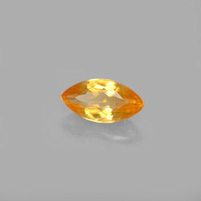 0,60 ctw natürlicher orangefarbener Calzit, Marquise, VVS-VS