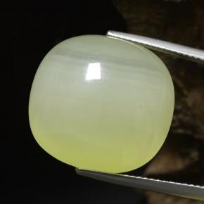 34,18 ctw natürlicher grüner Calzit, Kissenschliff, Lichtdurchlässig