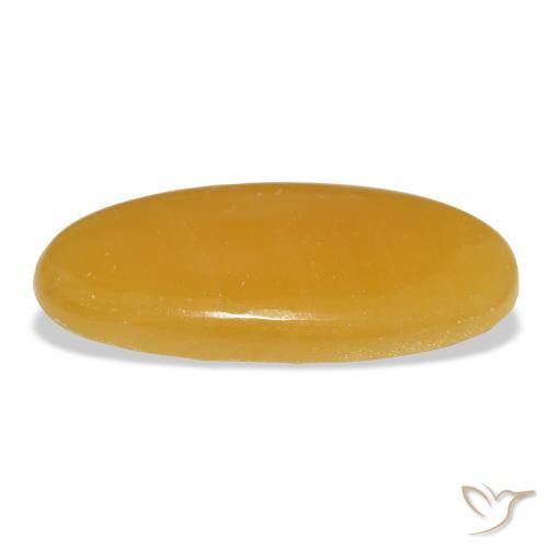 9,17 ctw natürlicher Gold-Orange Kalzit, Oval, Lichtdurchlässig