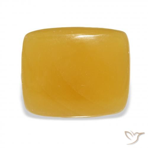 25.55ct Natürlicher Gold-Orange Kalzit, Kissen, Lichtdurchlässig, Photo A