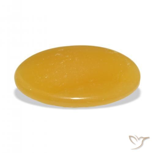 9,17 ctw natürlicher Gold-Orange Kalzit, Oval, Lichtdurchlässig
