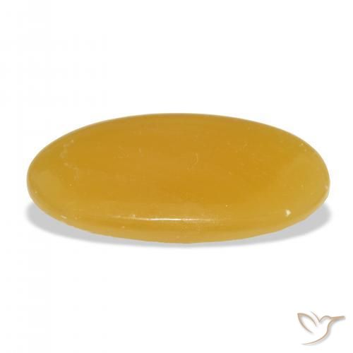9,17 ctw natürlicher Gold-Orange Kalzit, Oval, Lichtdurchlässig