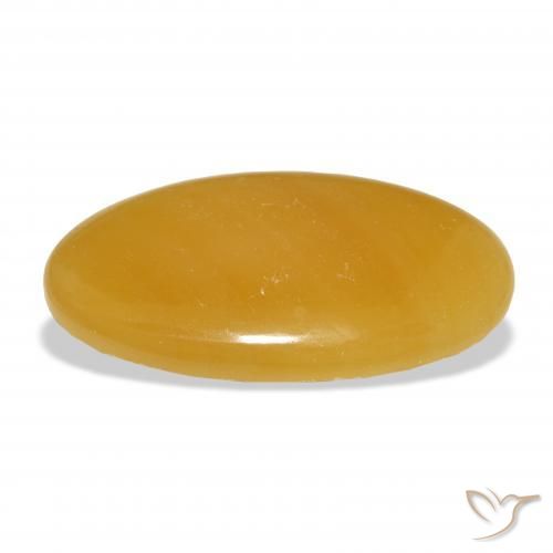 9,17 ctw natürlicher Gold-Orange Kalzit, Oval, Lichtdurchlässig