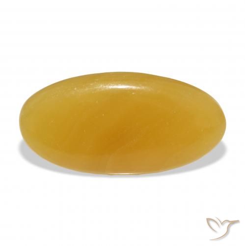 9,17 ctw natürlicher Gold-Orange Kalzit, Oval, Lichtdurchlässig