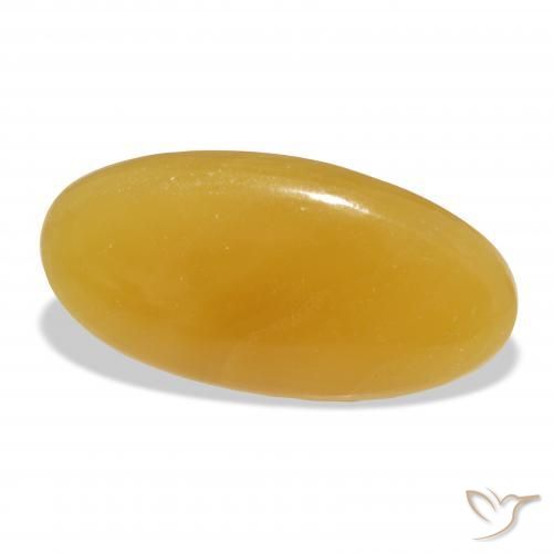 9,17 ctw natürlicher Gold-Orange Kalzit, Oval, Lichtdurchlässig