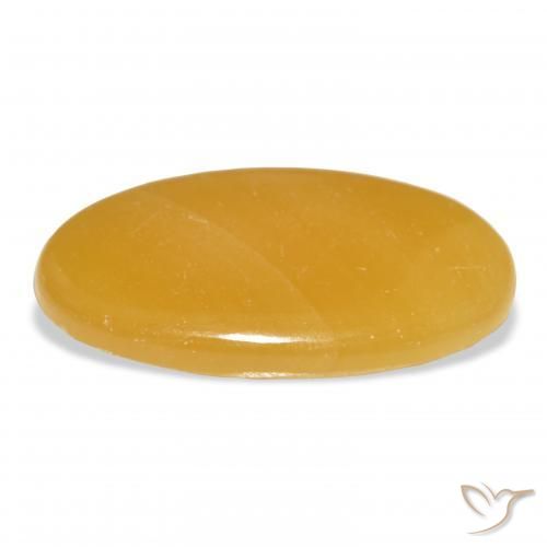 9,17 ctw natürlicher Gold-Orange Kalzit, Oval, Lichtdurchlässig
