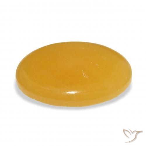 9,17 ctw natürlicher Gold-Orange Kalzit, Oval, Lichtdurchlässig