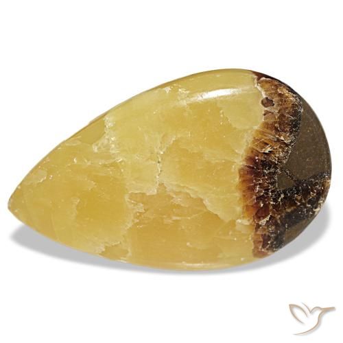 83.52ct Mehrfarbiger Calzit, Birnenform, Lichtundurchlässig