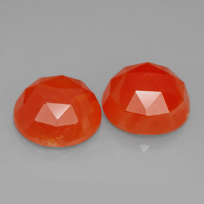 ct natürliche orangefarbener Karneol-Edelsteine, Transparent, Transparent / Lichtdurchlässig