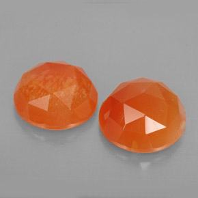  ct natürliche orangefarbener Karneol-Edelsteine, Transparent, Transparent / Lichtdurchlässig