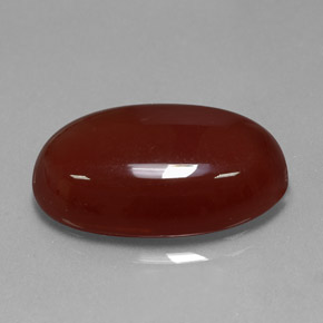 14,62 ctw natürlicher orangefarbener Karneol, Oval Schliff, Lichtdurchlässig