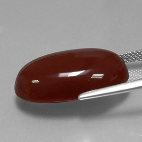 14,62 ctw natürlicher orangefarbener Karneol, Oval Schliff, Lichtdurchlässig