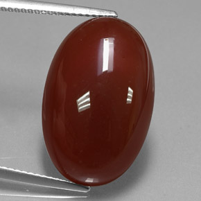 13,99 ctw natürlicher orangefarbener Karneol, Oval Schliff, Lichtdurchlässig
