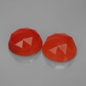  ct natürliche orangefarbener Karneol-Edelsteine, Transparent, Transparent / Lichtdurchlässig