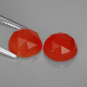  ct natürliche orangefarbener Karneol-Edelsteine, Transparent, Transparent / Lichtdurchlässig