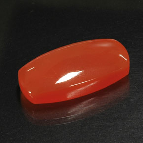 17,62 ctw natürlicher orangefarbener Karneol, Transparent, Transparent / Lichtdurchlässig