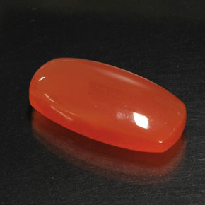 17,62 ctw natürlicher orangefarbener Karneol, Transparent, Transparent / Lichtdurchlässig