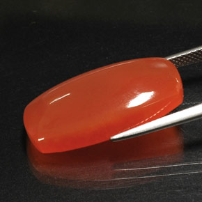 17,62 ctw natürlicher orangefarbener Karneol, Transparent, Transparent / Lichtdurchlässig