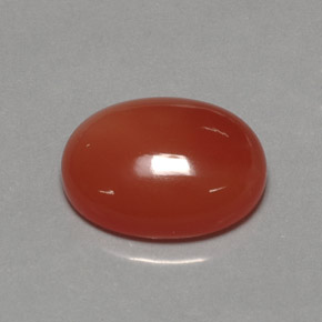 17,21 ctw natürlicher orangefarbener Karneol, Transparent, Transparent / Lichtdurchlässig