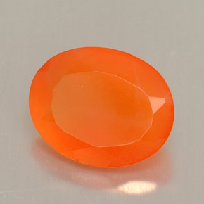 9,17 ctw natürlicher Orange Karneol, Oval Schliff, Lichtdurchlässig